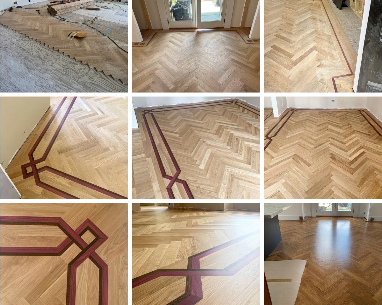 New hardwood floor installation in Quincy, MA single-family home - premium materials and flawless finish by American Builder Hardwood Floor