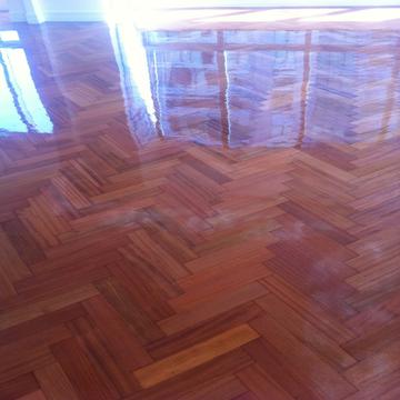 Oak hardwood floor refinishing in South Shore MA home - American Builder Hardwood Floor