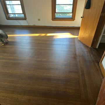 Hardwood floor installation in Somerville, MA home - American Builder Hardwood Floor