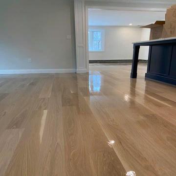 New hardwood floor installation in Needham, MA - American Builder Hardwood Floor