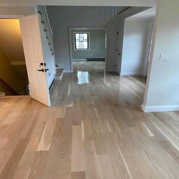 Complete hardwood floor sanding and refinishing in Dorchester, MA - American Builder Hardwood Floor