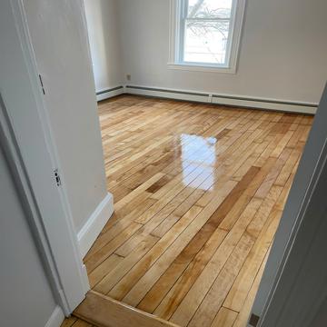 Refinished oak hardwood floors in Quincy, MA - American Builder Hardwood Floor