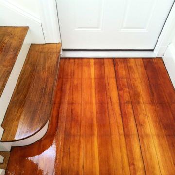 Hardwood floor installation in Scituate, MA coastal home - American Builder Hardwood Floor